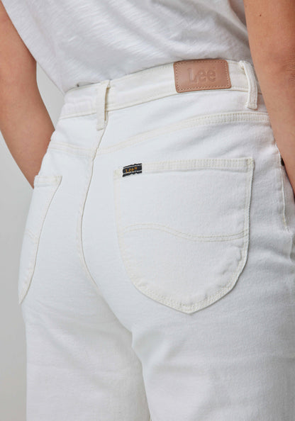 Jeans Mujer Tiro Alto Carol Straight Fit Ecru