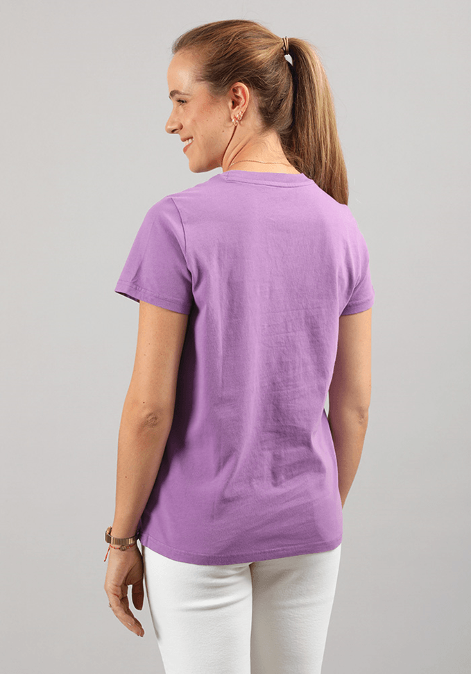 Polera Mujer Easy Graphic Tee Amethyst Orchid