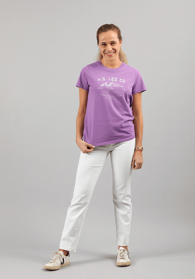 Polera Mujer Easy Graphic Tee Amethyst Orchid