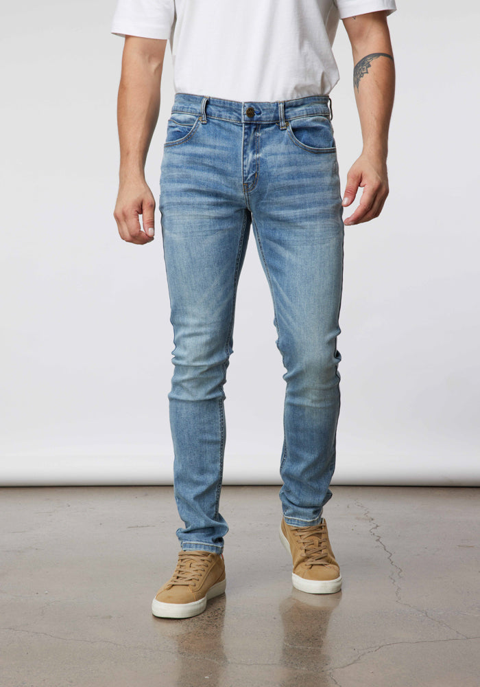 Jeans Hombre Malone Skinny Fit Blue True