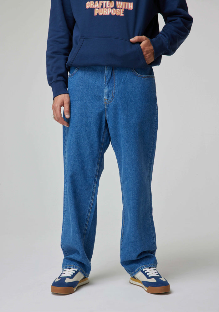 Jeans Hombre Asher Loose Straight Fit Mid Bolton