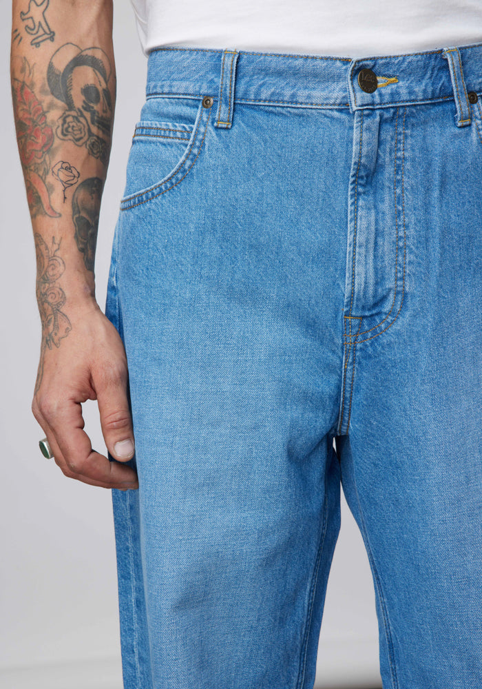 Jeans Hombre Asher Loose Straight Fit Light Worn Bolton