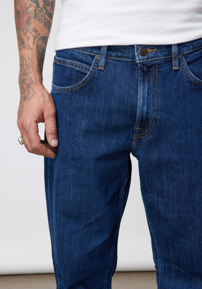 Jeans Hombre Brooklyn Classic Straight Fit Dark Stonewash