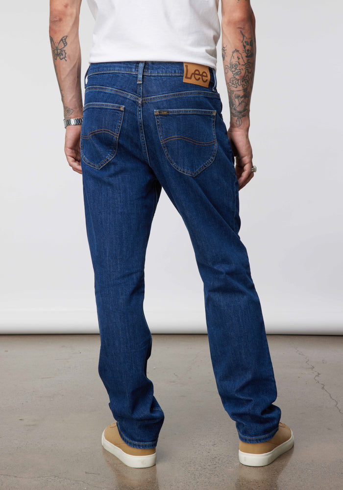 Jeans Hombre Brooklyn Classic Straight Fit Dark Stonewash