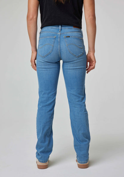 Jeans Mujer Marion Straight Fit Mid Blue