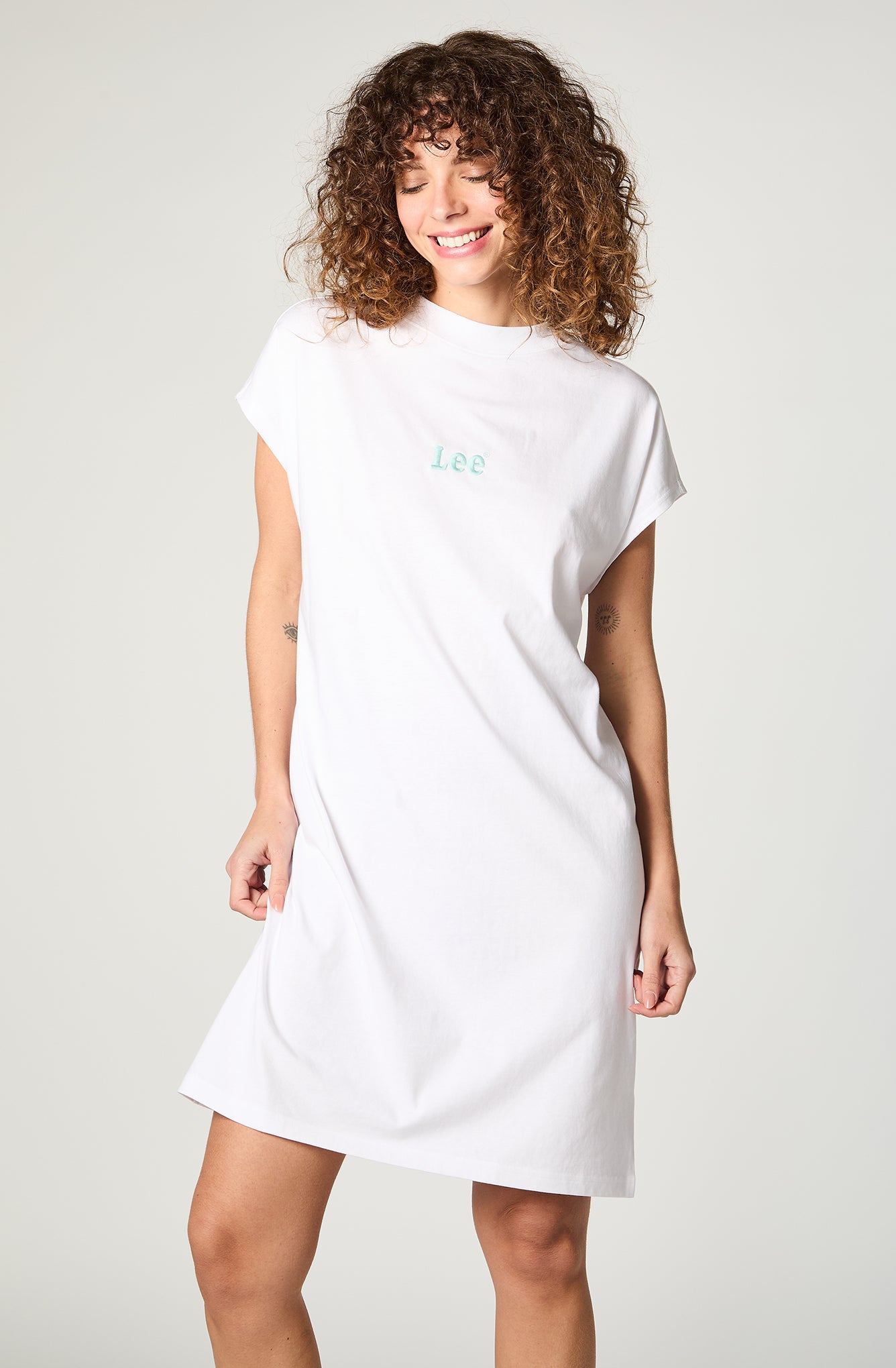 Vestido Mujer T-shirt Bright White