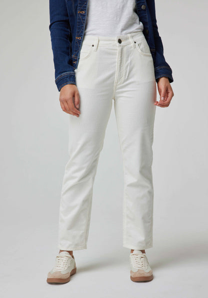 Jeans Mujer Tiro Alto Carol Straight Fit Ecru II