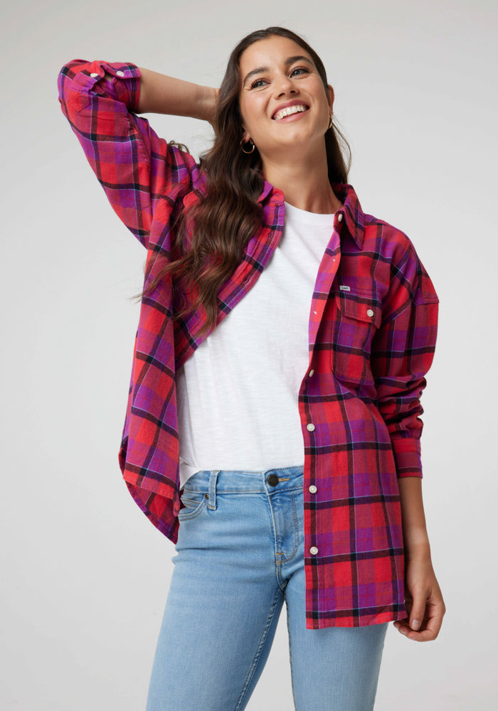 Camisa Mujer Frontier Rojo - S