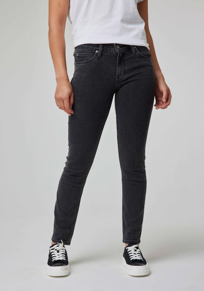 Jeans Mujer Scarlett Skinny Fit Black Mid Stone