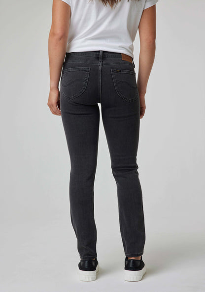 Jeans Mujer Scarlett Skinny Fit Black Mid Stone