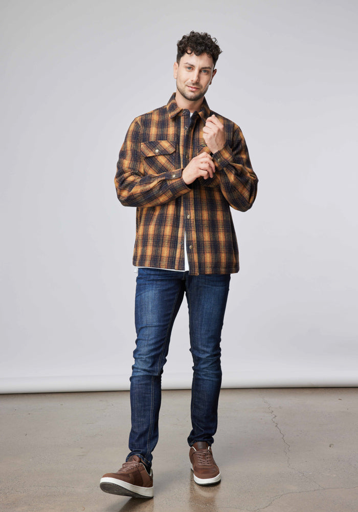 Chaqueta Hombre 101 Wool Overshirt Hy Sky Captain - S
