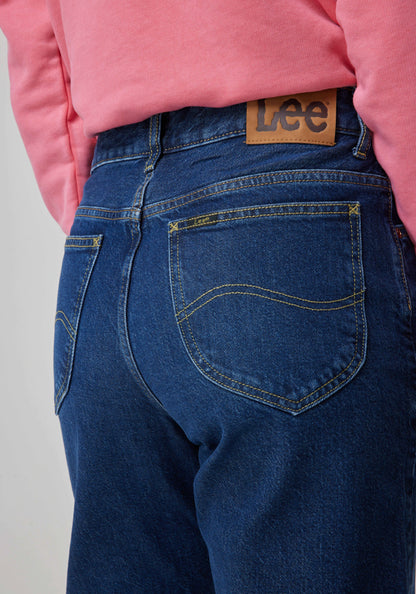 Jeans Mujer Tiro Alto 101Z Classic Straight Rider Blue Nostalgia