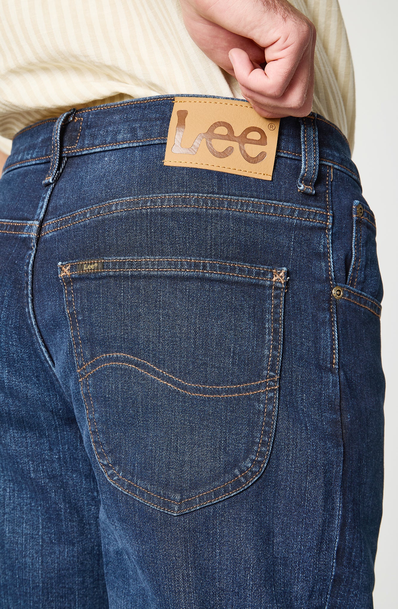 Jeans Hombre Tiro Alto Brooklyn Classic Straight Fit Mid Blue