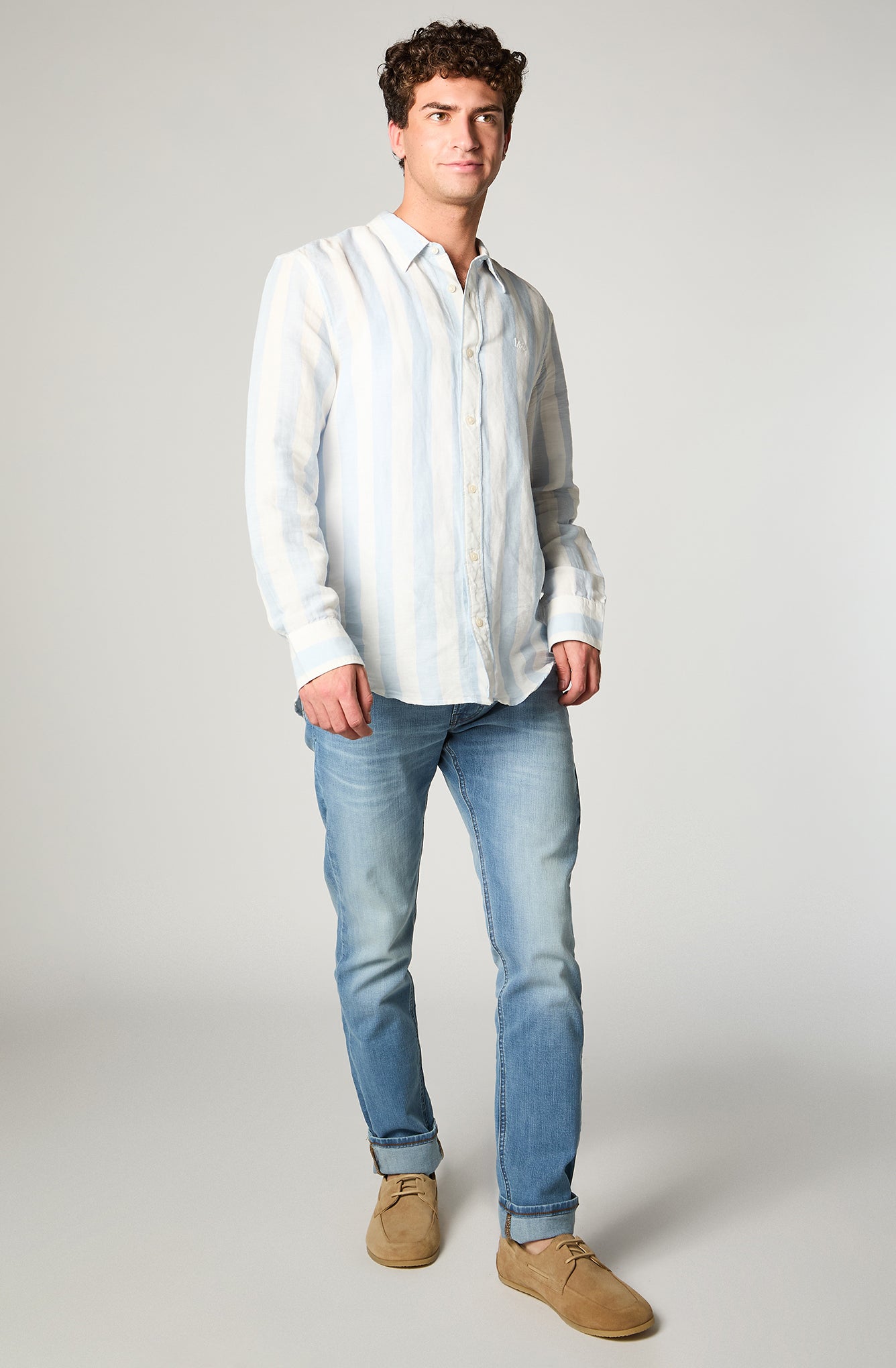 Jeans Hombre Luke Slim Tapered Fit Light Blue