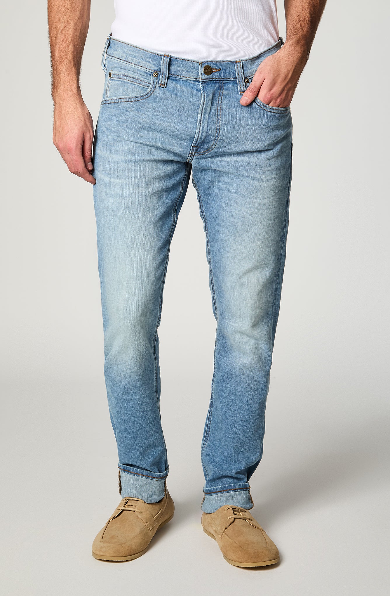 Jeans Hombre Luke Slim Tapered Fit Light Blue