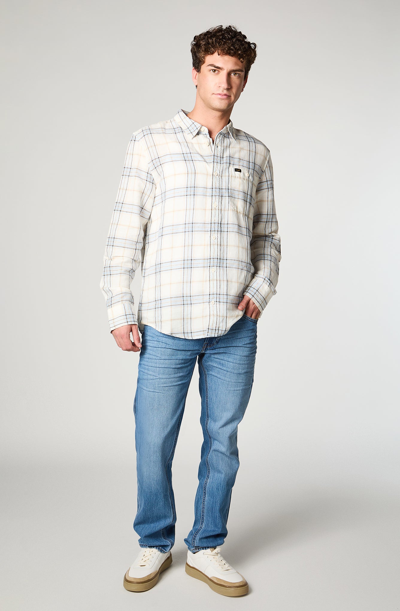Jeans Hombre Daren Regular Straight Fit Stone