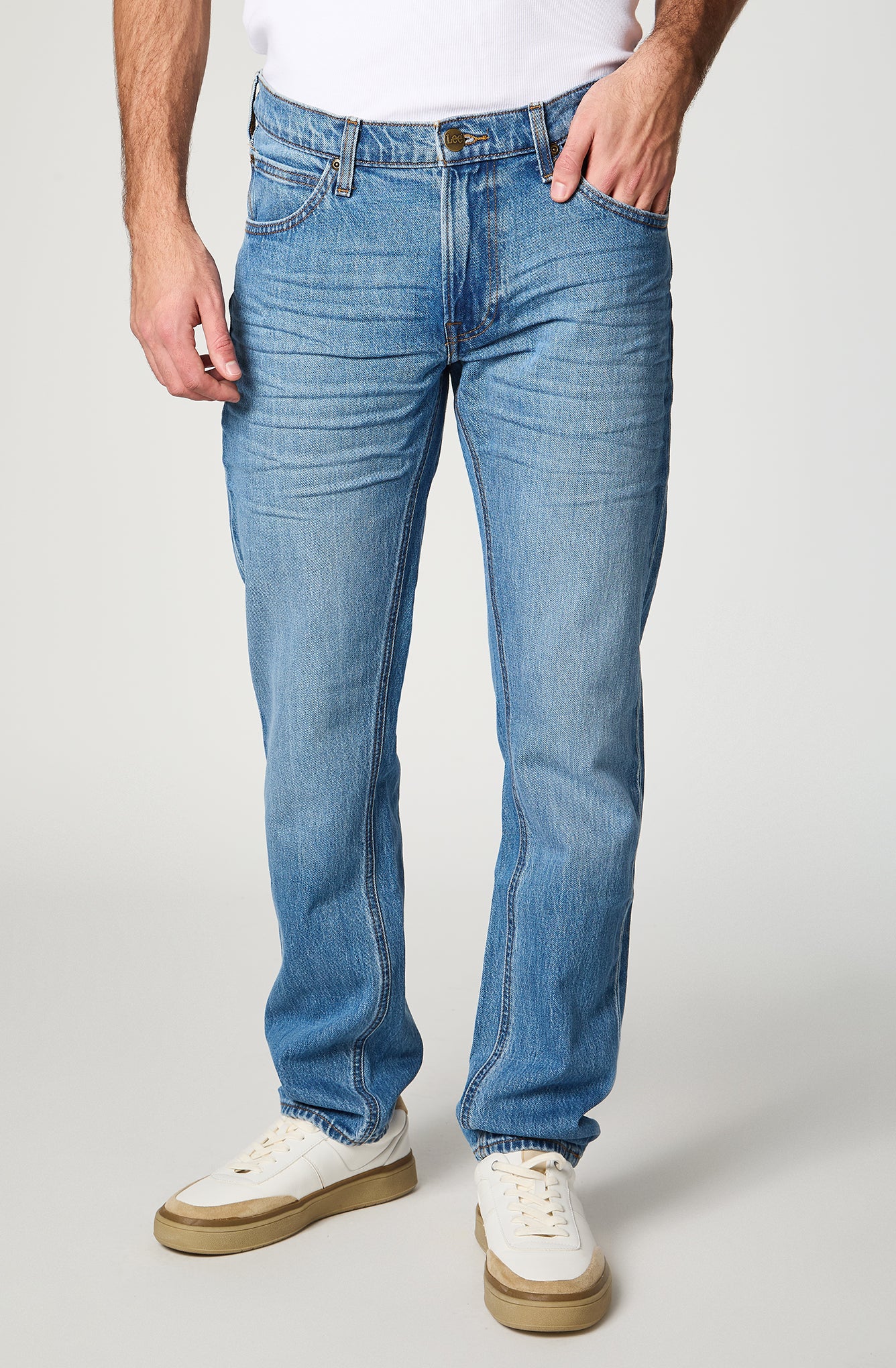 Jeans Hombre Daren Regular Straight Fit Stone