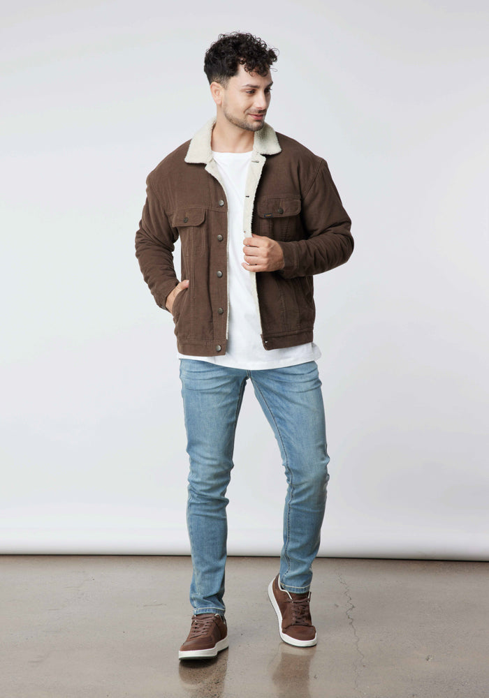 Chaqueta Hombre Relaxed Corduroy Jacket Brown
