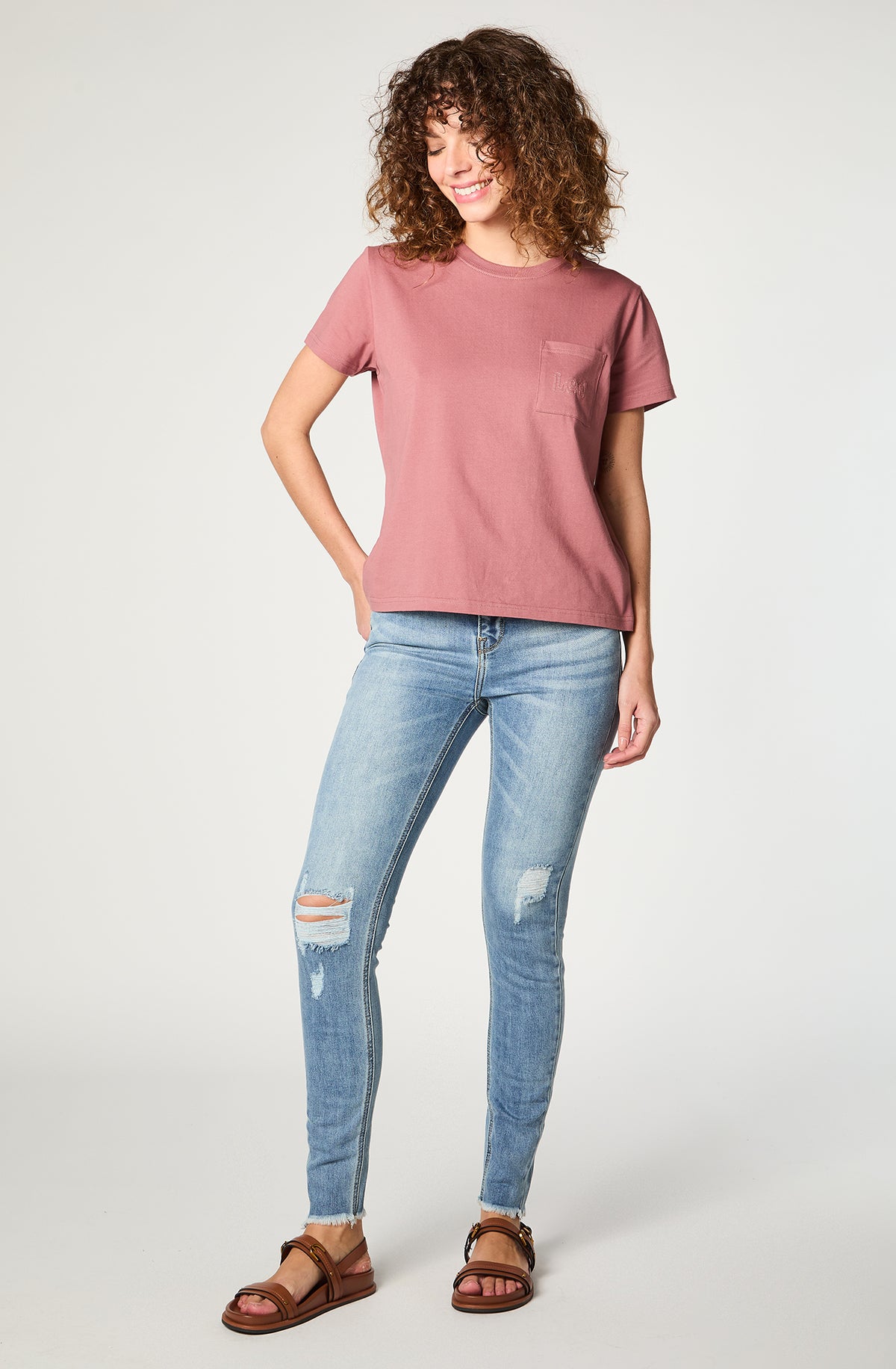 Jeans Mujer Tiro Alto Scarlett High Skinny Fit Light Blue