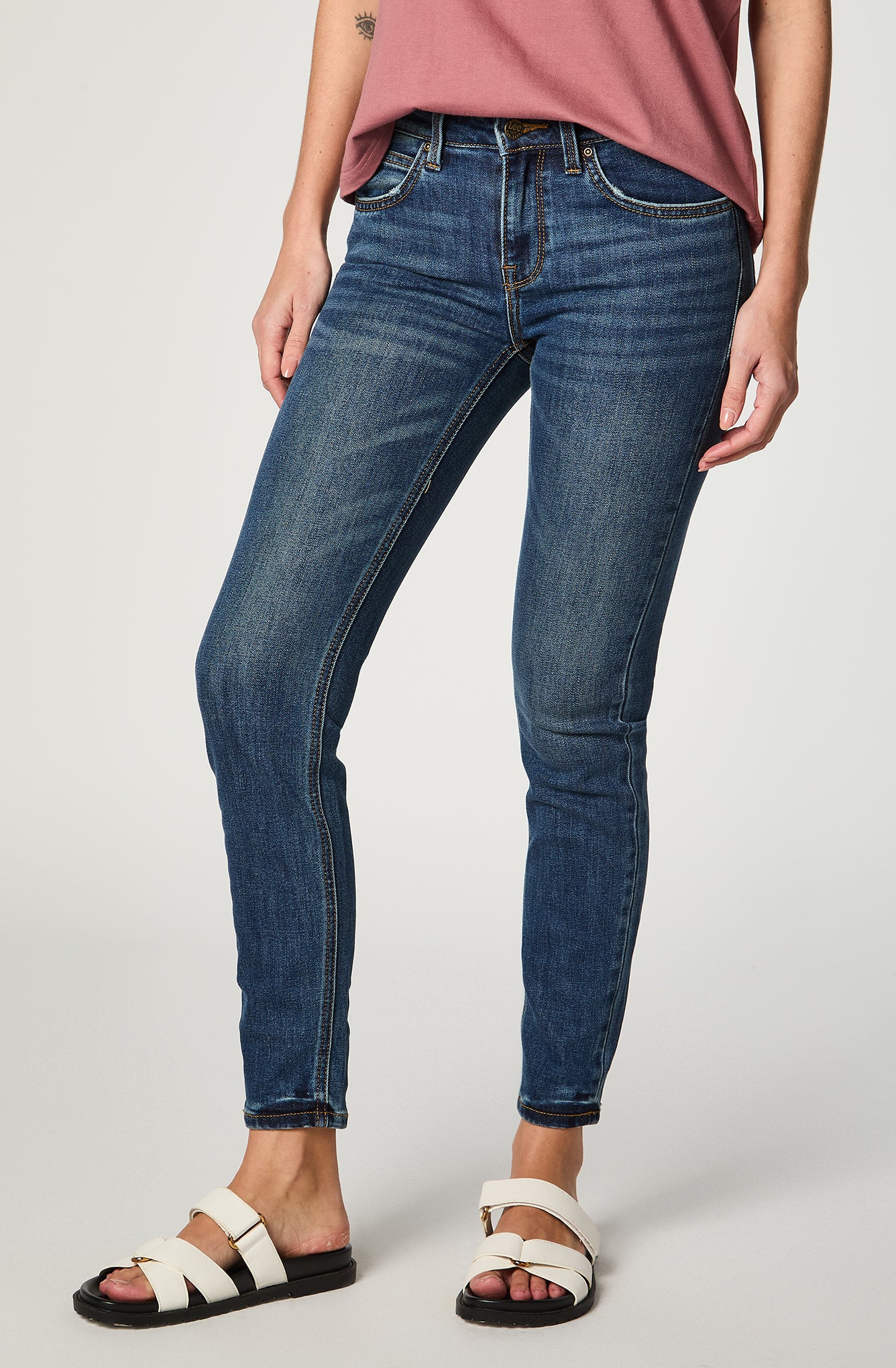 Jeans Mujer Scarlett Skinny Fit Mid Blue