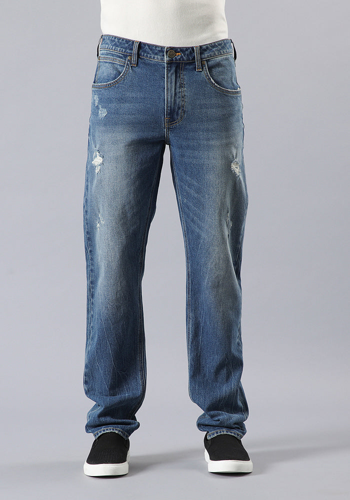 Jeans Hombre Daren Regular Straight Fit Vintage Blue