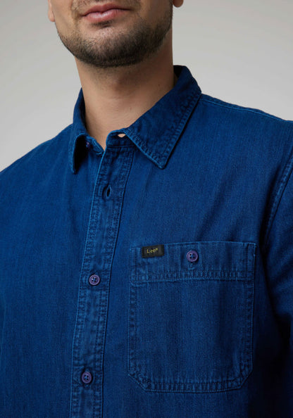 Camisa Hombre Leesures Inky Blue