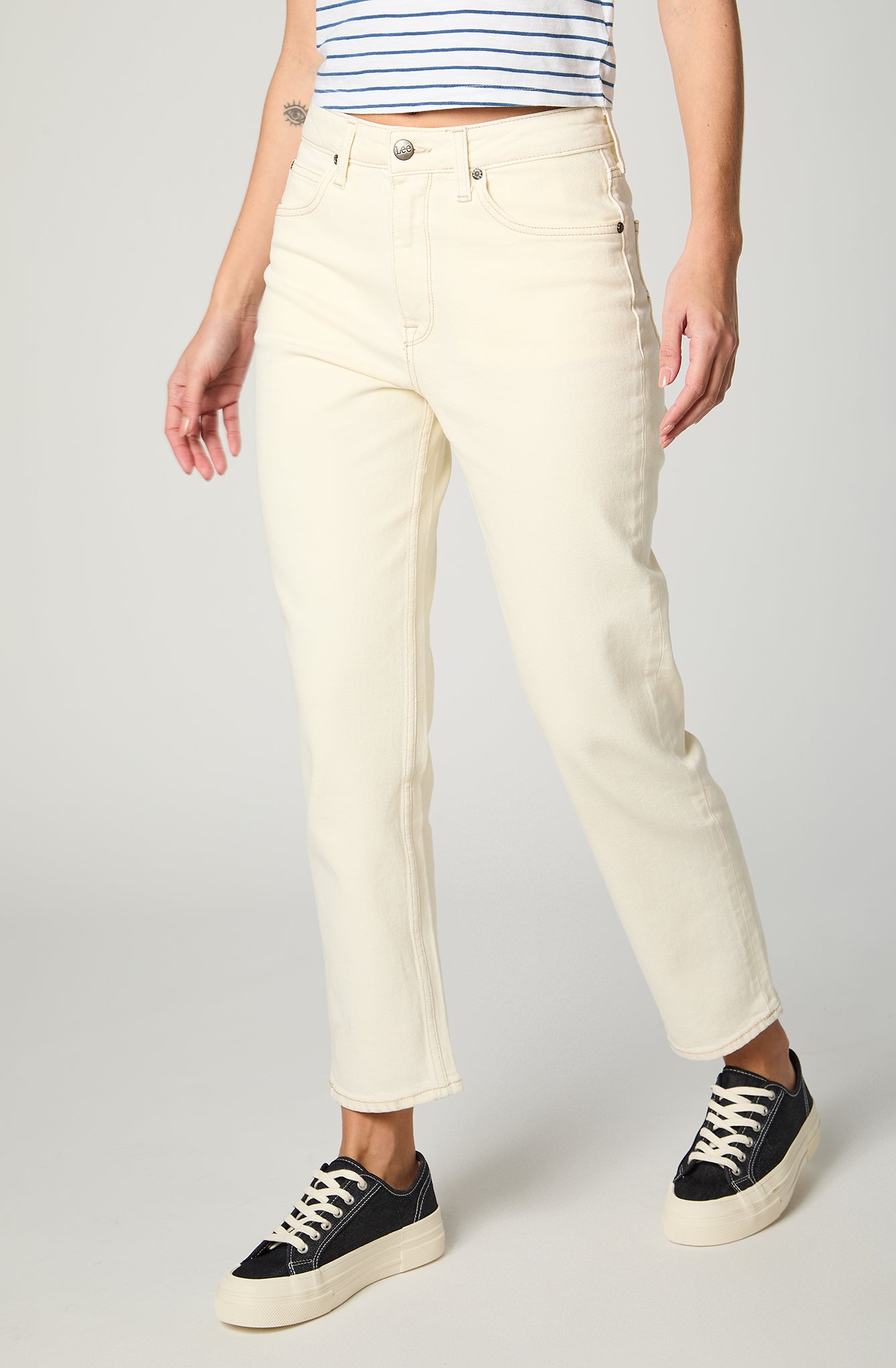 Jeans Mujer Carol Ecru