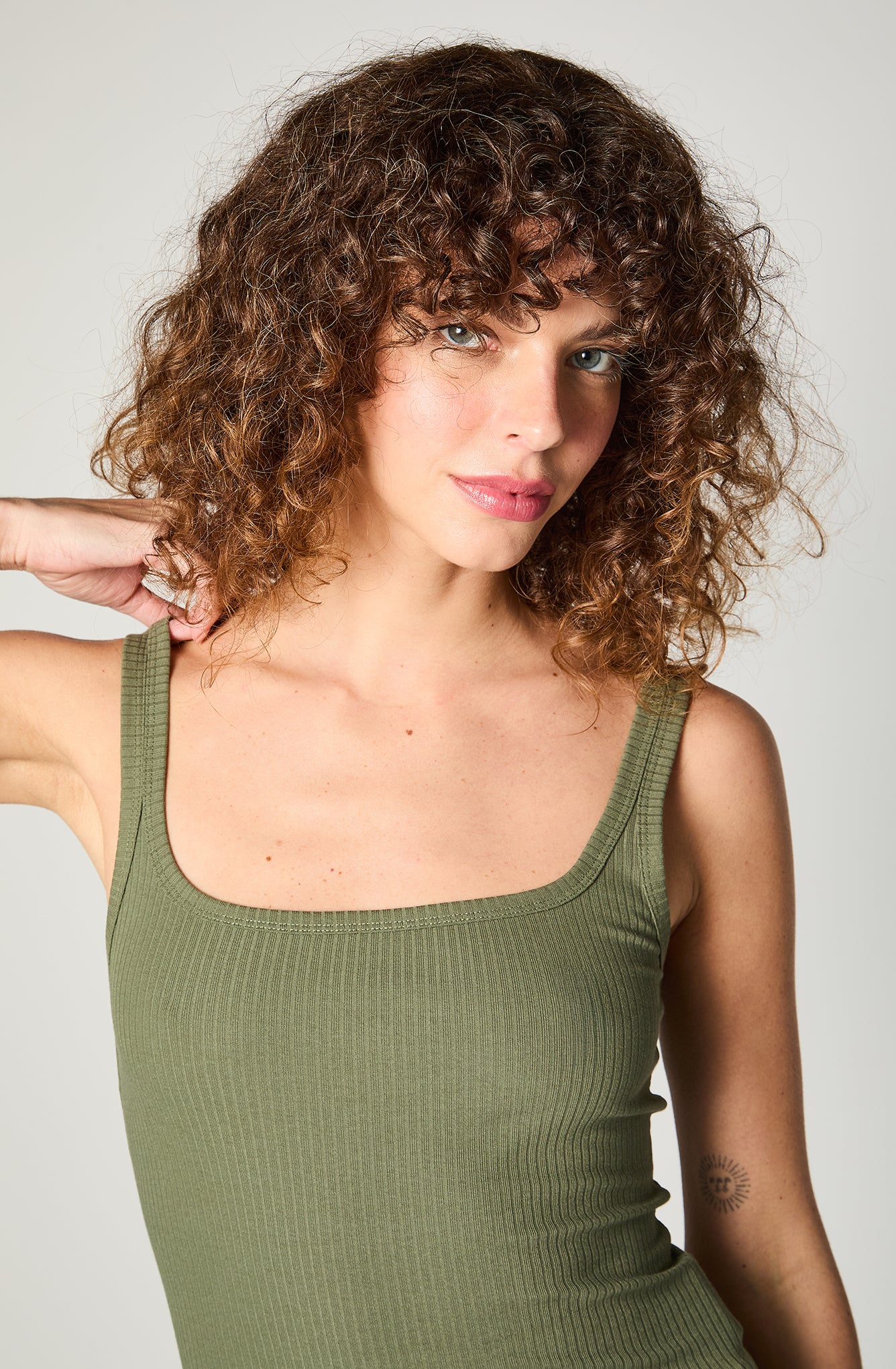 Polera Mujer Square Tank Verde