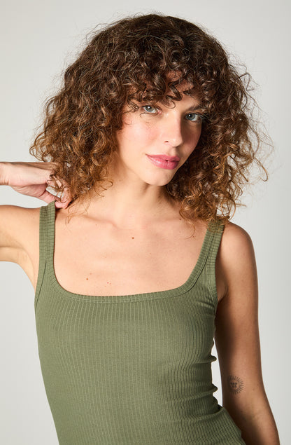 Polera Mujer Square Tank Verde