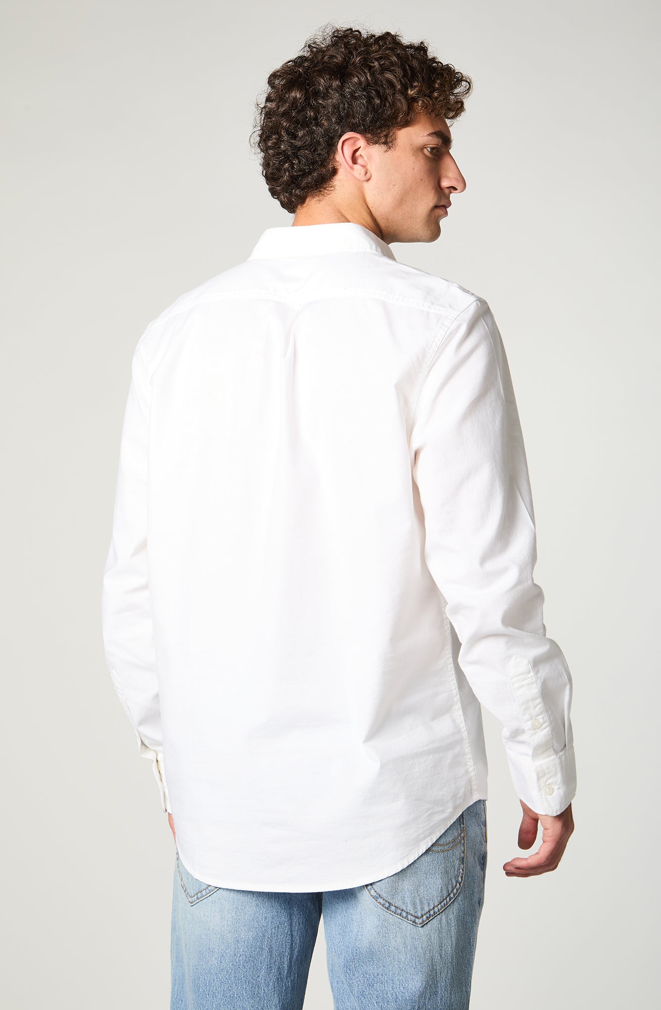 Camisa Hombre Patch Clean Lino Gris