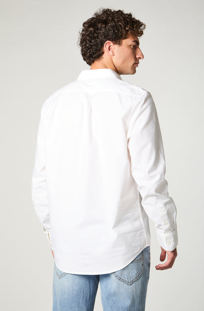 Camisa Hombre Patch Clean Lino Gris