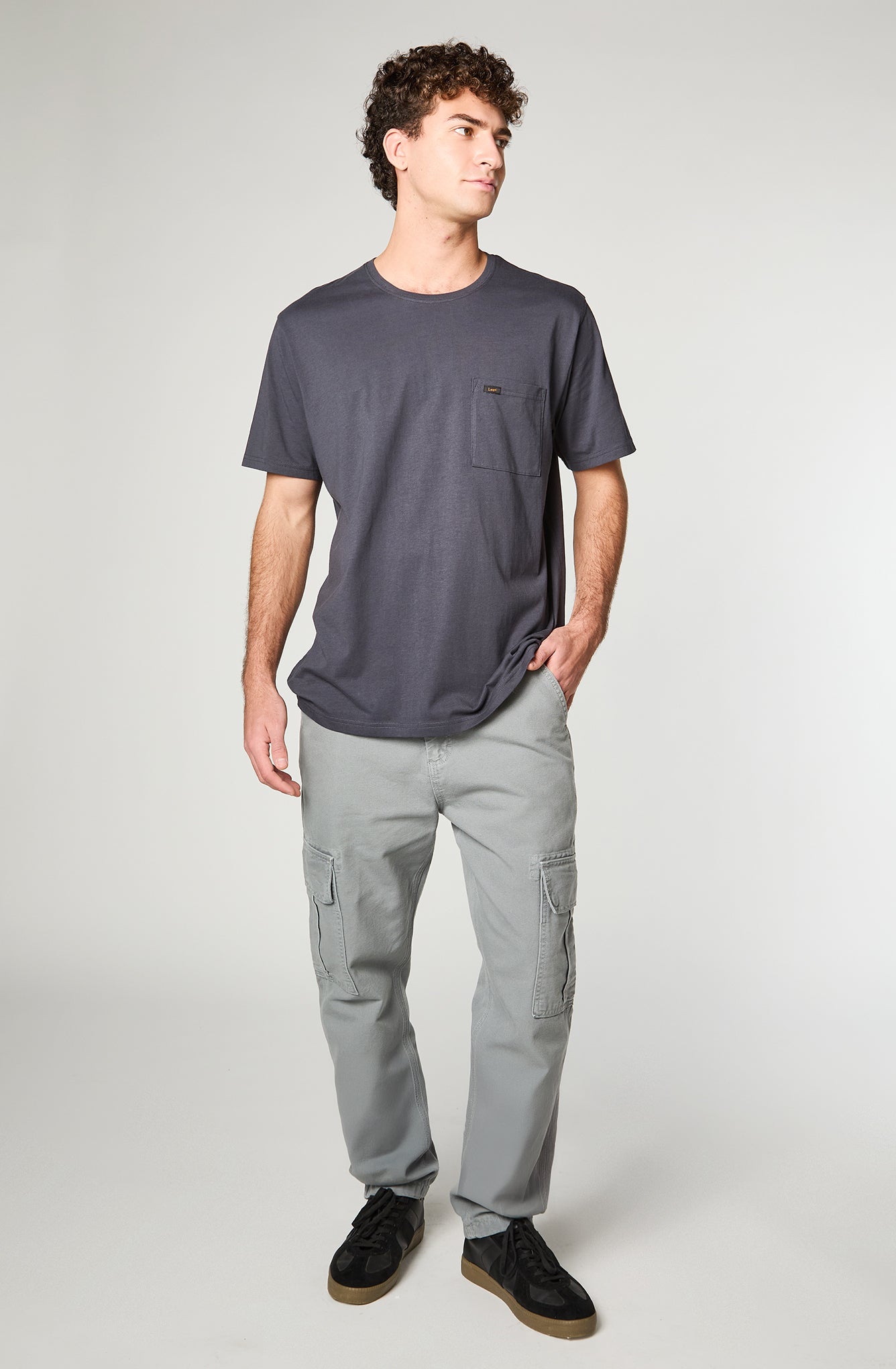 Pantalón Hombre Cargo Lee Gray