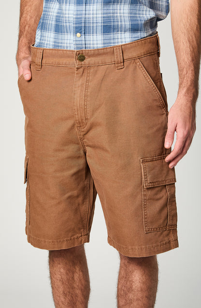 Shorts Hombre Cargo Canvas Terracota