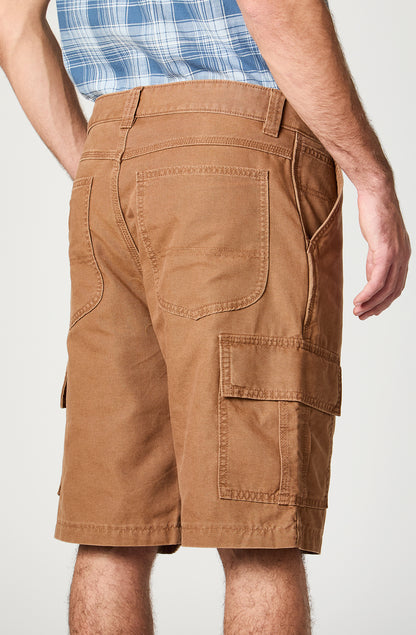 Shorts Hombre Cargo Canvas Terracota