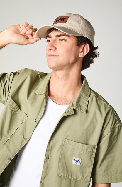 Camisa M/C Hombre Cotton Lisa Verde