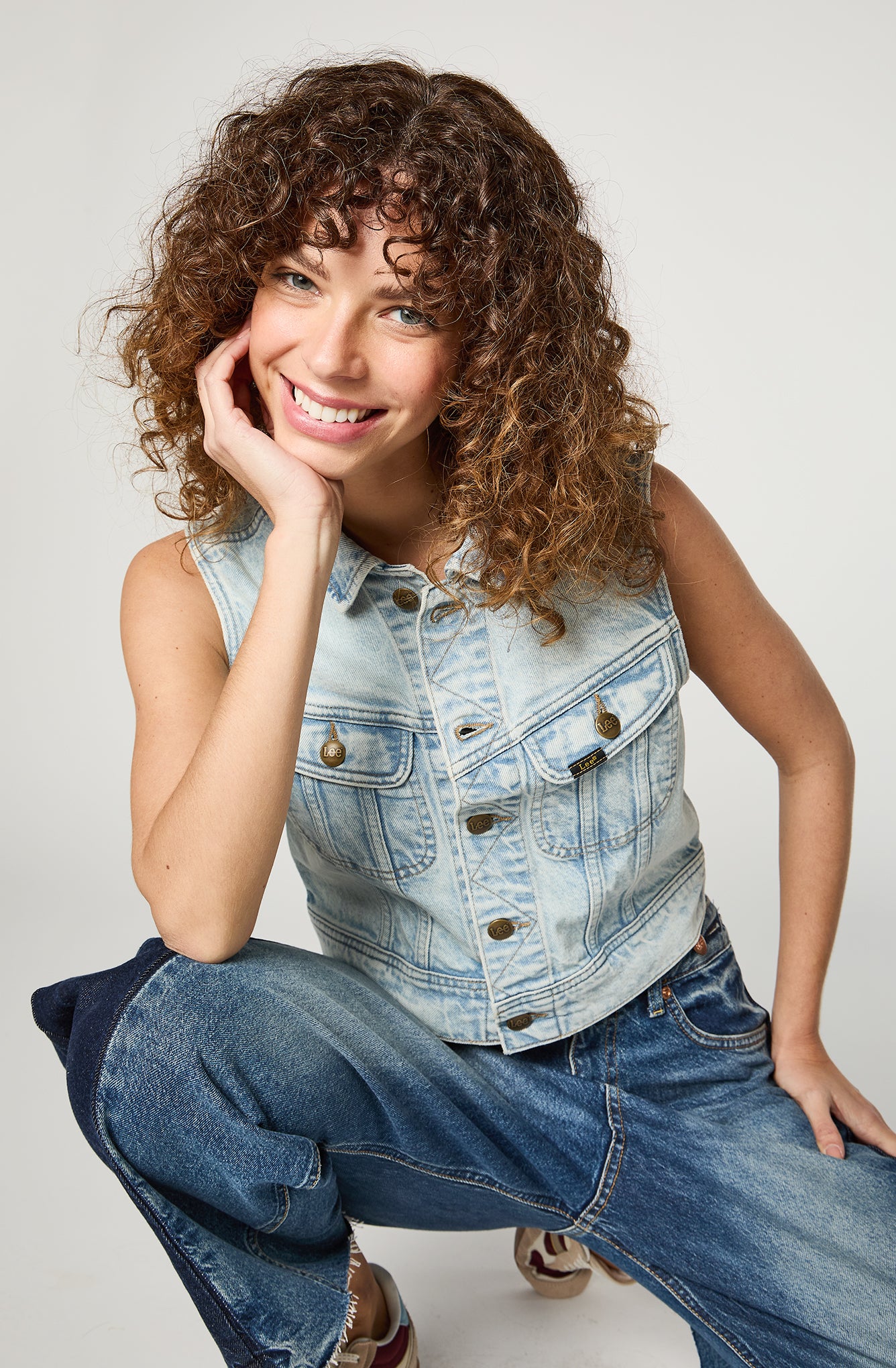 Chaqueta Mujer Crop Pride Celeste