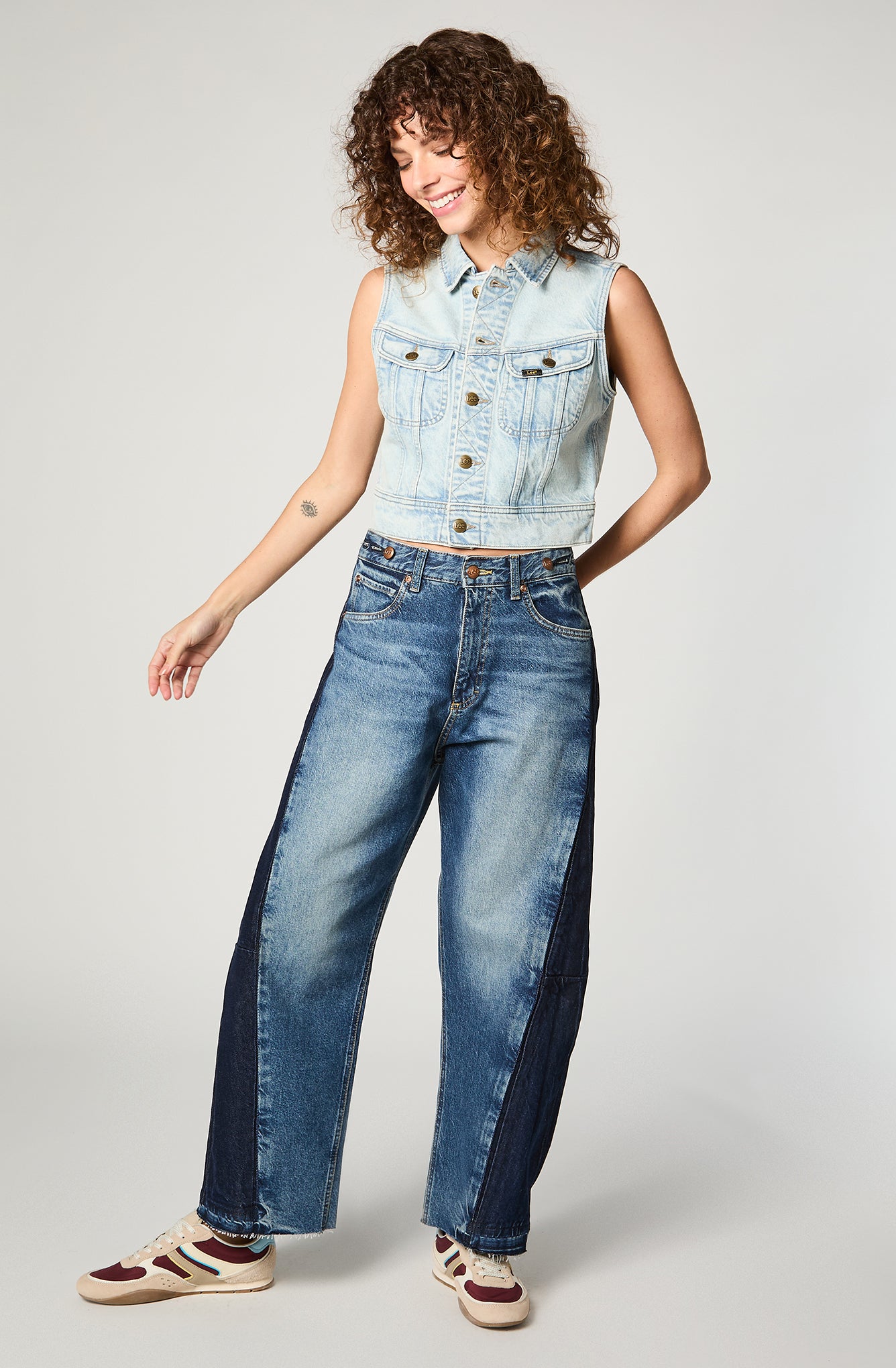 Chaqueta Mujer Crop Pride Celeste