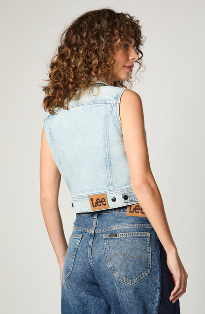 Chaqueta Mujer Crop Pride Celeste