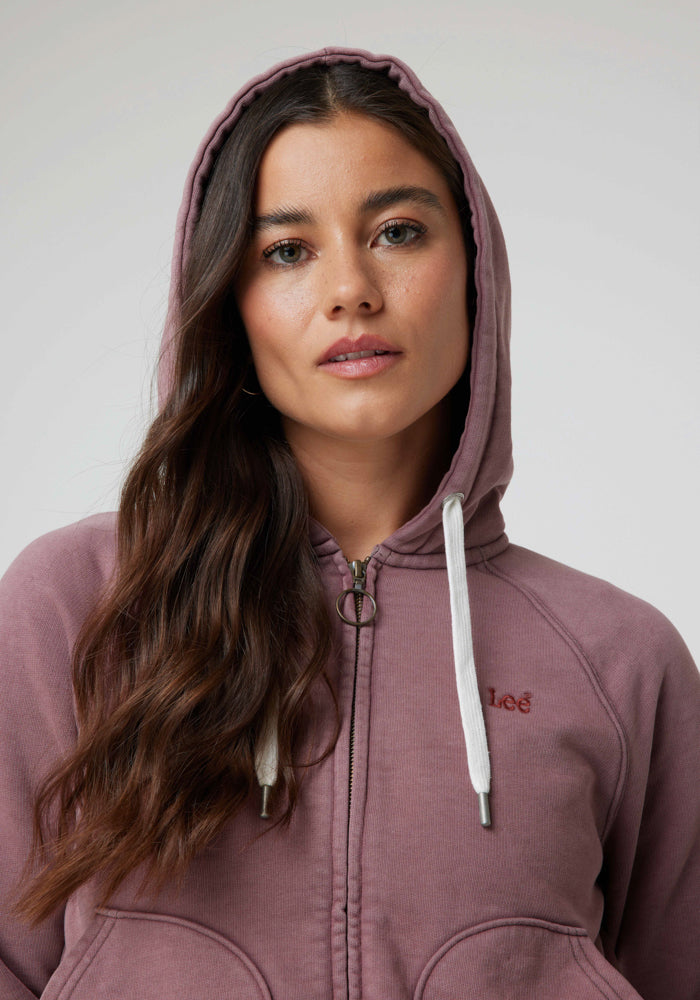 Polerón Mujer Full Zipper Henna