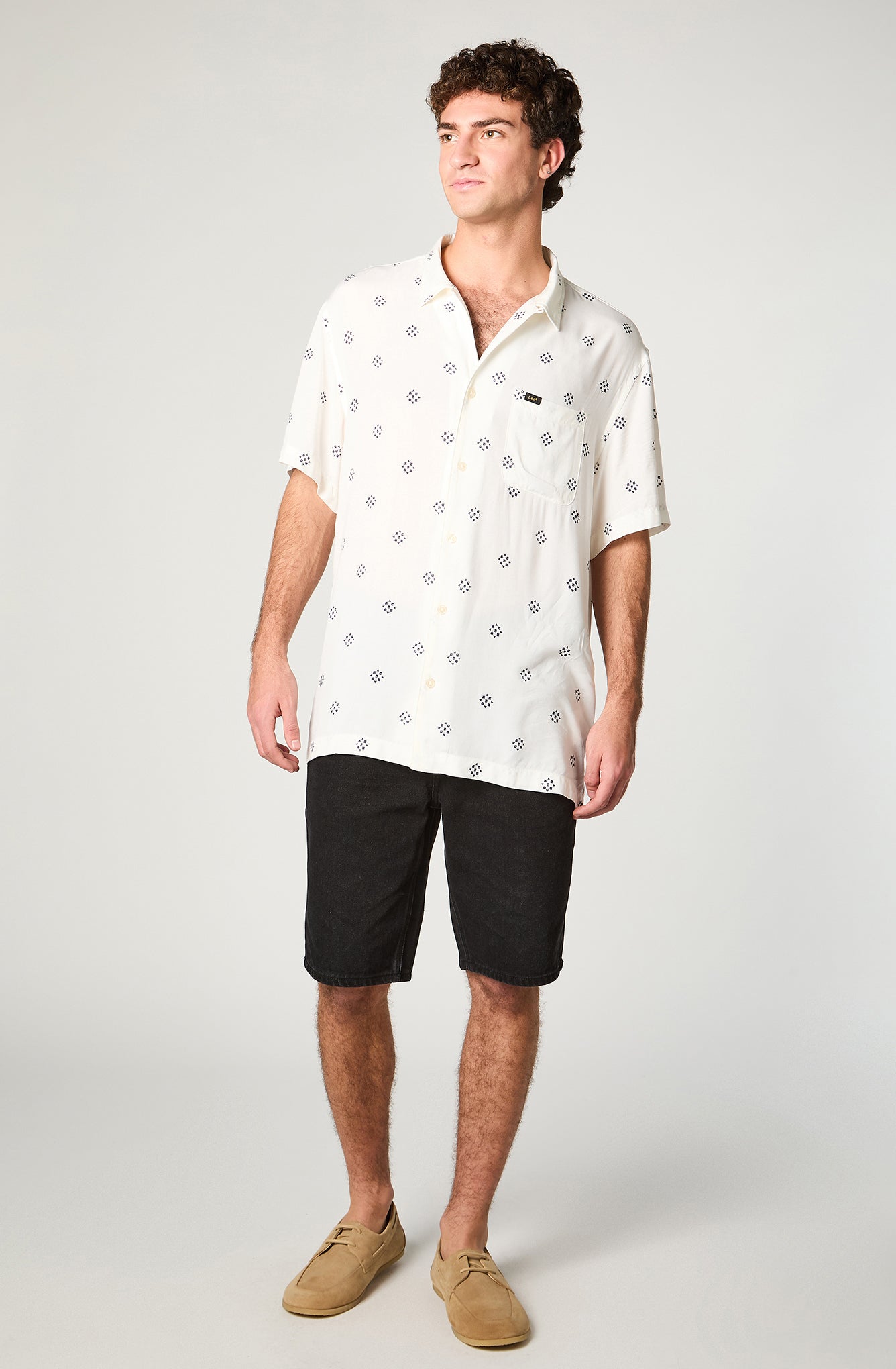 Camisa Hombre Ss Resort Shirt Blanco
