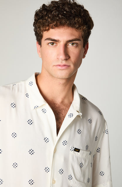 Camisa Hombre Ss Resort Shirt Blanco