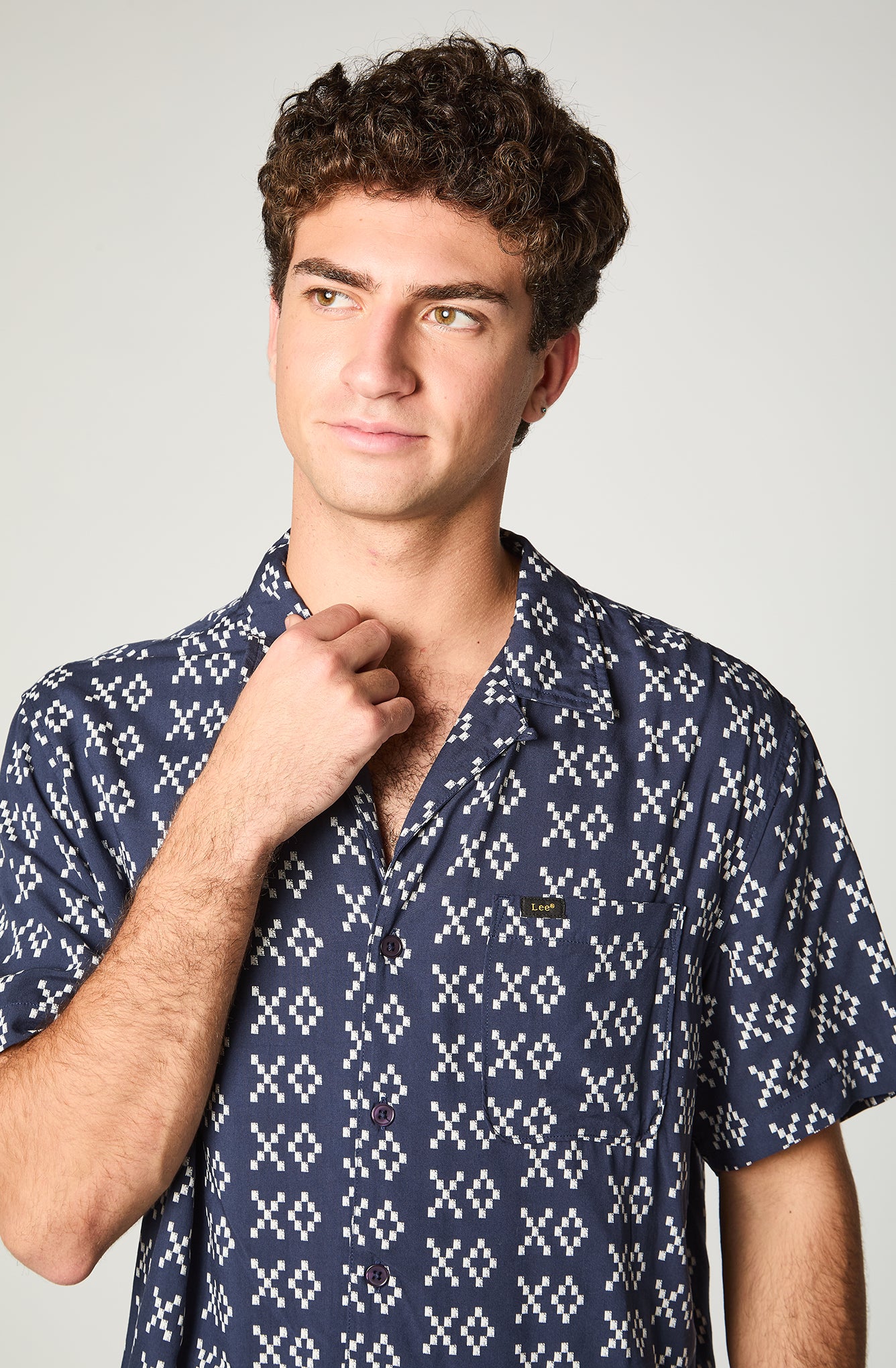 Camisa Hombre Resort Azul
