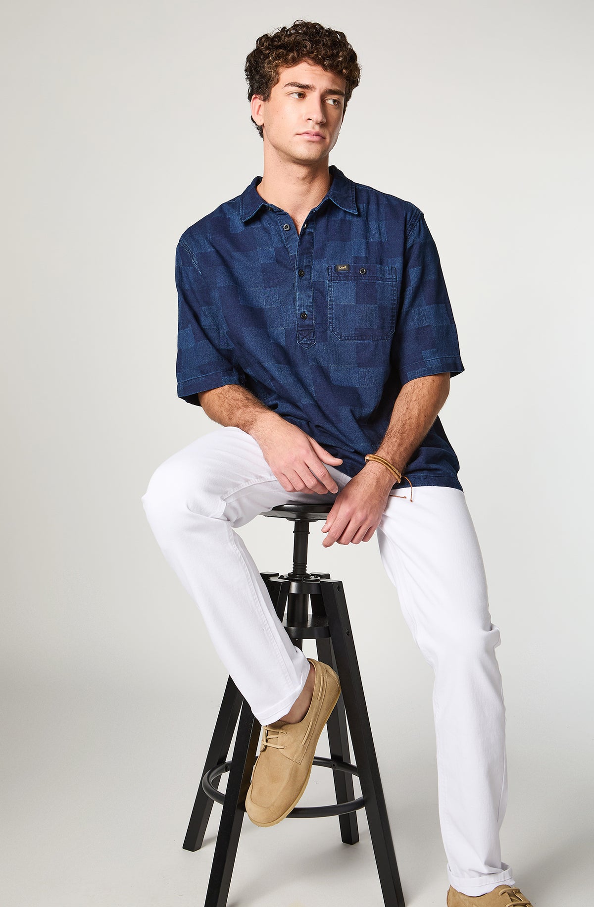 Camisa Hombre Spocket Indigo - S