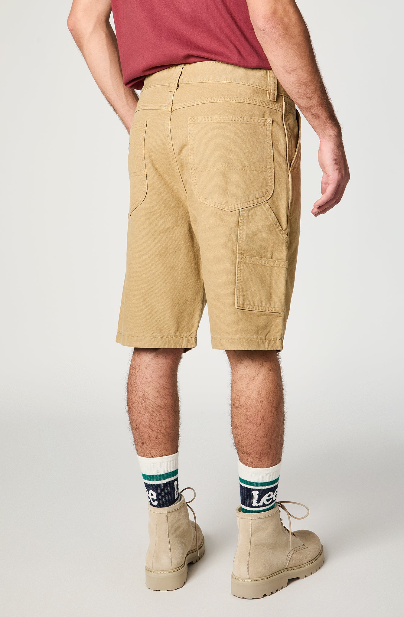 Shorts Hombre Cargo Beige