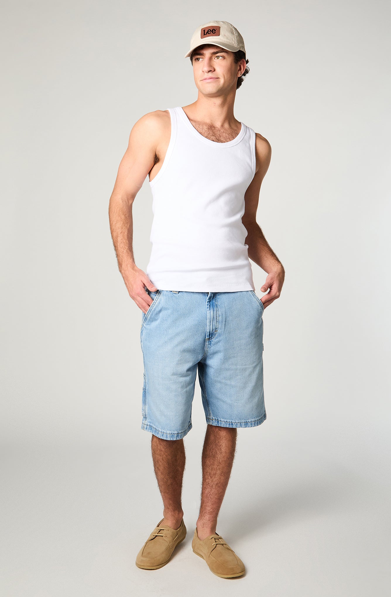 Shorts Hombre Cargo Celeste