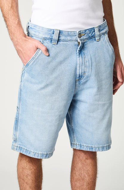 Shorts Hombre Cargo Celeste