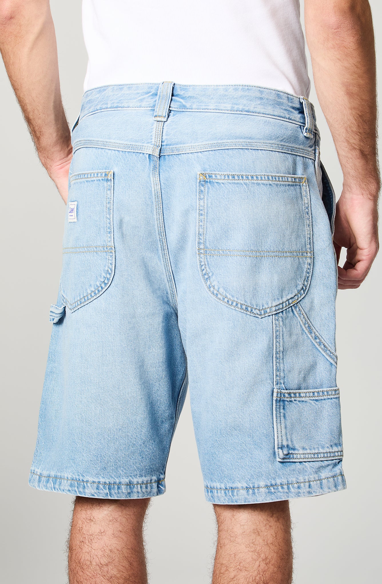 Shorts Hombre Cargo Celeste