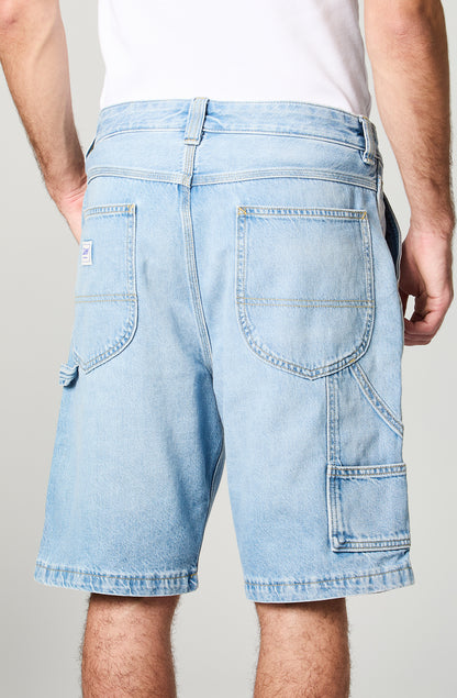 Shorts Hombre Cargo Celeste