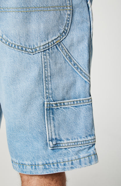 Shorts Hombre Cargo Celeste