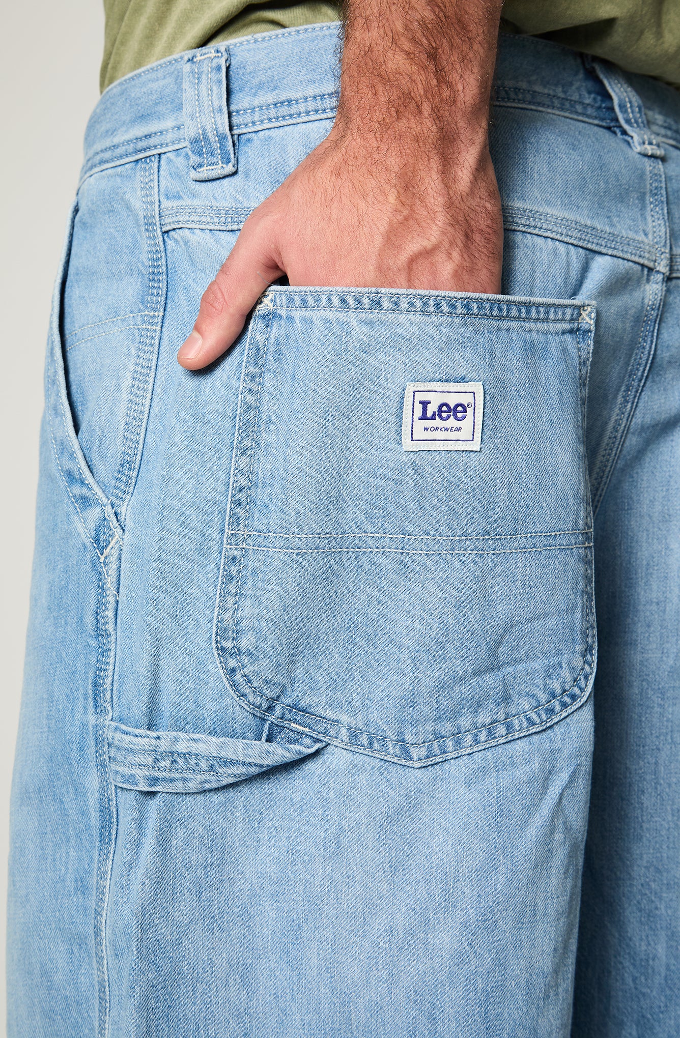 Shorts Hombre Cargo Celeste
